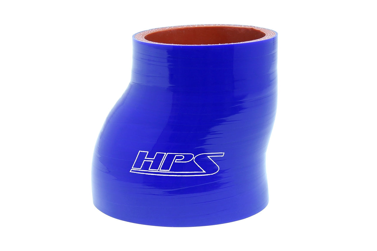 HPS Silicone Hoses, HPS 2-1/2" - 2-3/4" 4-ply Reinforced Silicone Offset Coupler Hose | Universal (HTSOR-250-275-BLK)